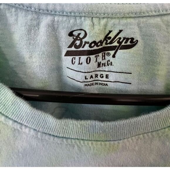 Brooklyn Cloth Trippy Tie Dye Short Sleeve T-Shirt With Artsy Graphics - Picture 2 of 6